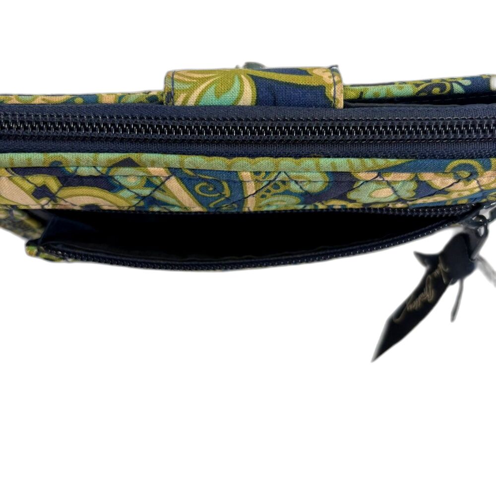 Vera Bradley Retired "Rhythm & Blues" Turn Lock Clutch Wallet-Quilted- EUC - Picture 6 of 8